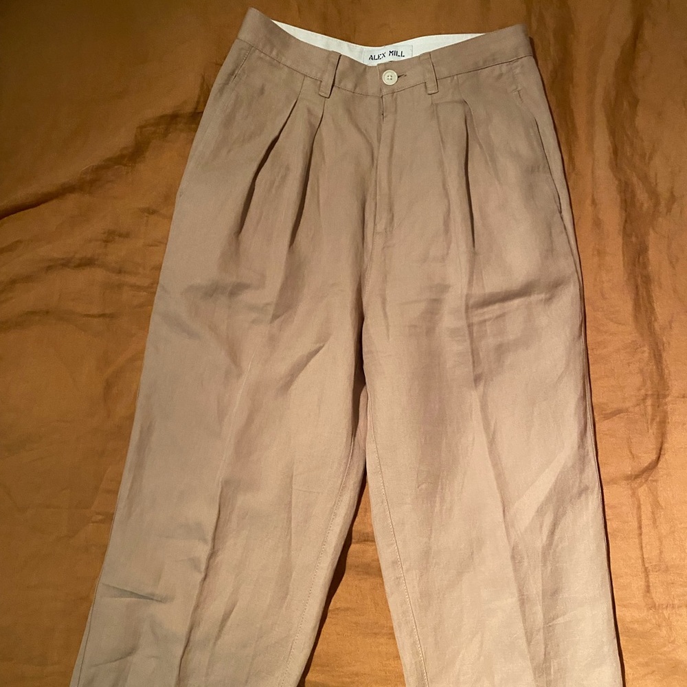 Alex Mill Double Pleat Pant in Twill